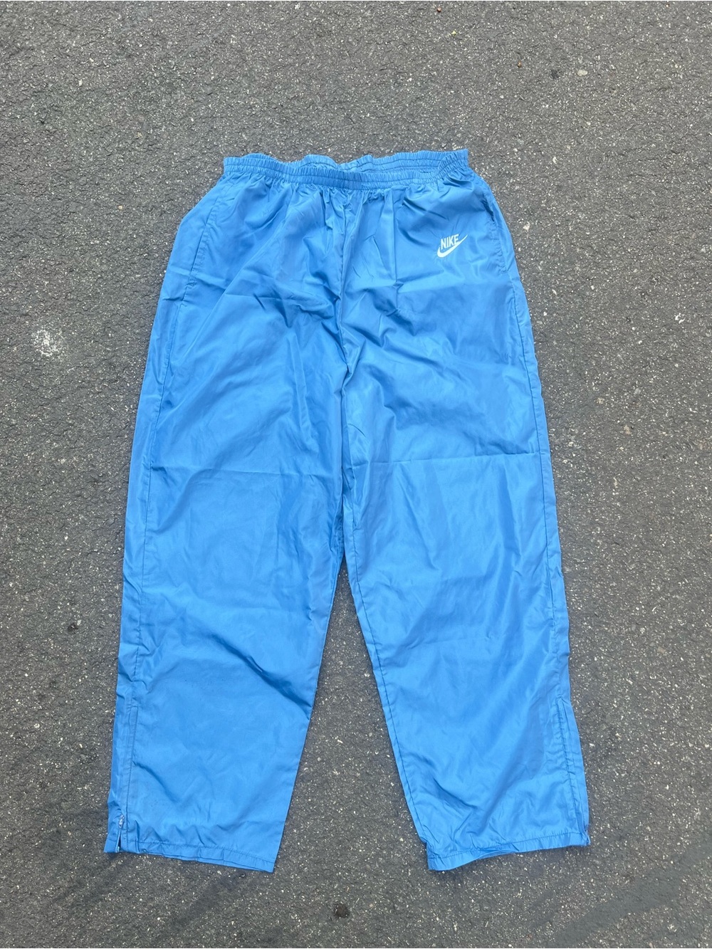 Vintage 80s Nike Nylon Track Pants | Blue Tag | Made in Japan | Men's L